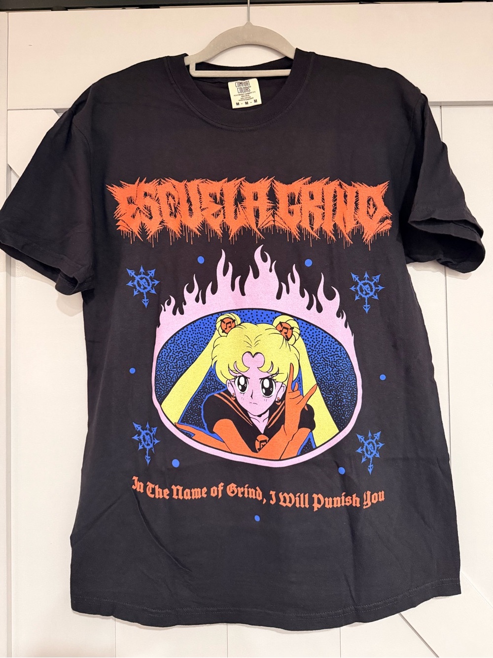 Squishafang Black Sailor Moon Graphic Kids T‑Shirt
